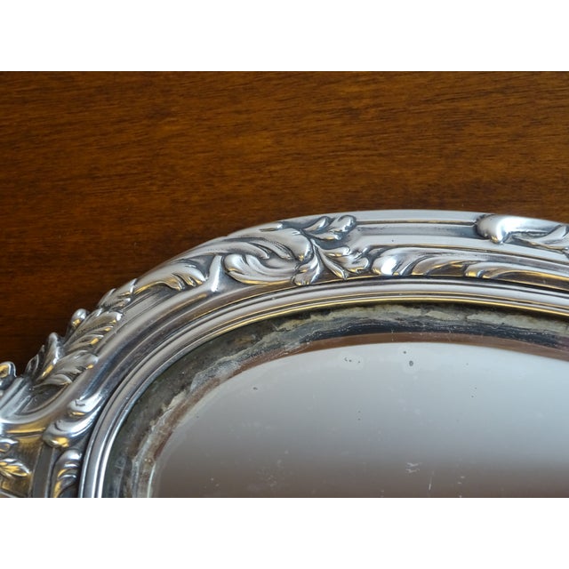 Silver Hand Mirror, 1890s For Sale - Image 12 of 18
