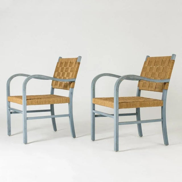 Armchairs by Axel Larsson for Bodafors, 1930s, Set of 2 For Sale - Image 12 of 12