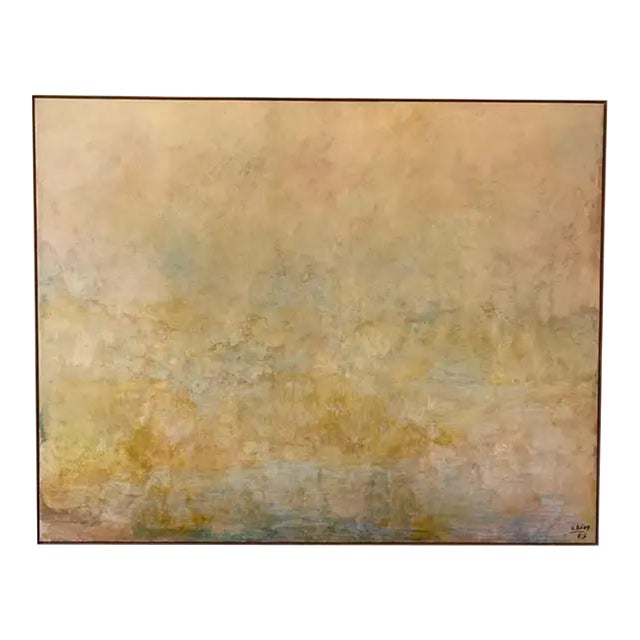 1980s Abstract Painting by Venezuelan Artist Alejandro Rios For Sale