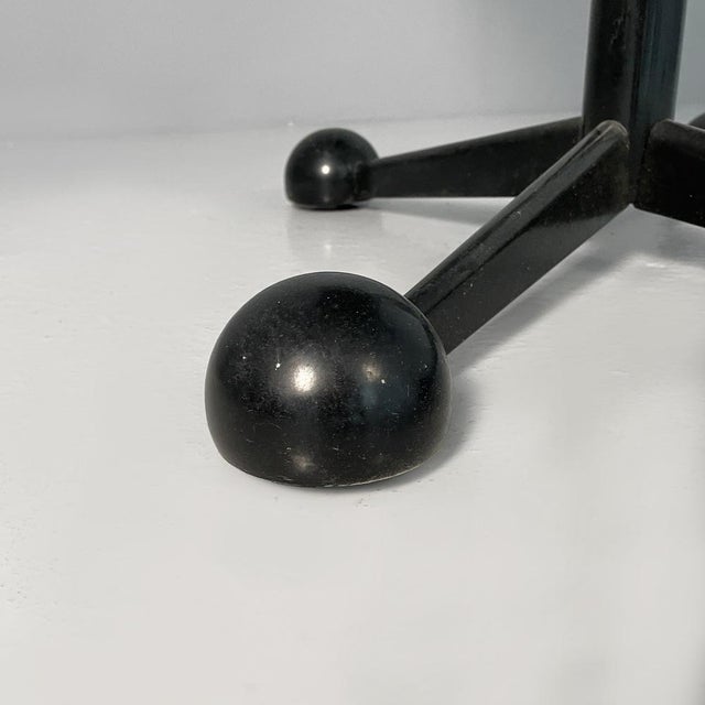 Italian Modern Black Metal and Smoked Glass Cart by Arredamenti Allegri, 1980s For Sale - Image 16 of 18