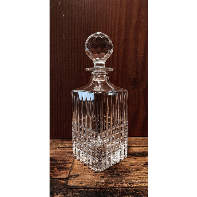 Mid 20th Century Tiffany & Co Crystal Decanter With Stopper For Sale - Image 9 of 13