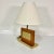 Wood 1960s Mid-Century Danish Modern Brass & Oak Table Lamp. For Sale - Image 7 of 13
