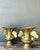 Late 20th Century Vintage Brass Ginko Motif Vases - A Pair For Sale - Image 5 of 16