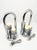 Mid-Century Modern Space Age Chrome Table Lamps, 1970s, Set of 2, in Good conditions. Designed 1970 to 1979 European Plug...