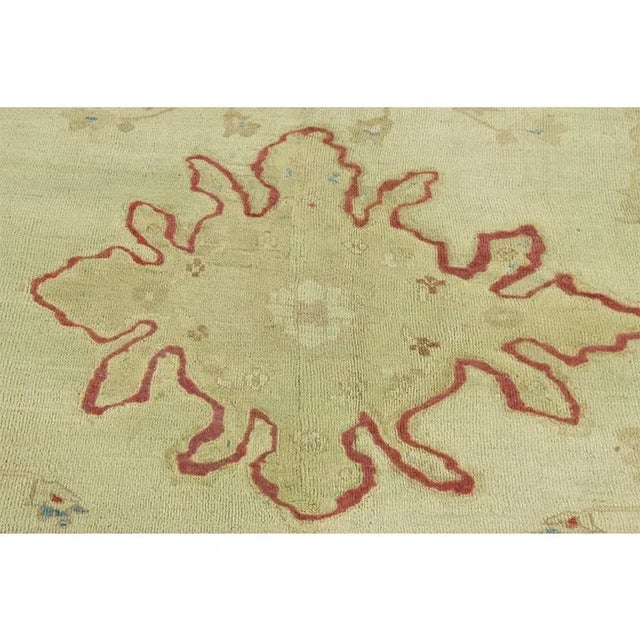 Textile 1910s Antique Persian Sultanabad Area Rug 13’0″ X 14’10” For Sale - Image 7 of 12