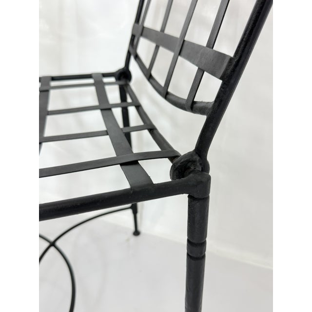 Mario Papperzini for Janus Et Cie Iron Outdoor Dining Set, Table & 4 Chairs, Attributed For Sale - Image 17 of 18
