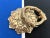 Metal Mid Century Brass Faux Bois Wreath Door Knocker For Sale - Image 7 of 18