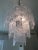 Mid-Century Modern Murano Glass Hammer Transparent Sputnik Chandelier For Sale - Image 3 of 13