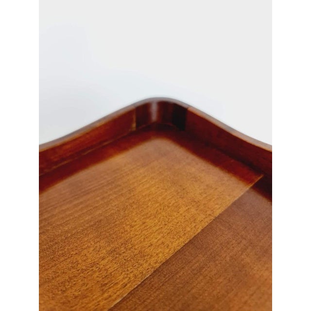 Wood Art Deco French Oak Bedside Table, 1960s For Sale - Image 7 of 11