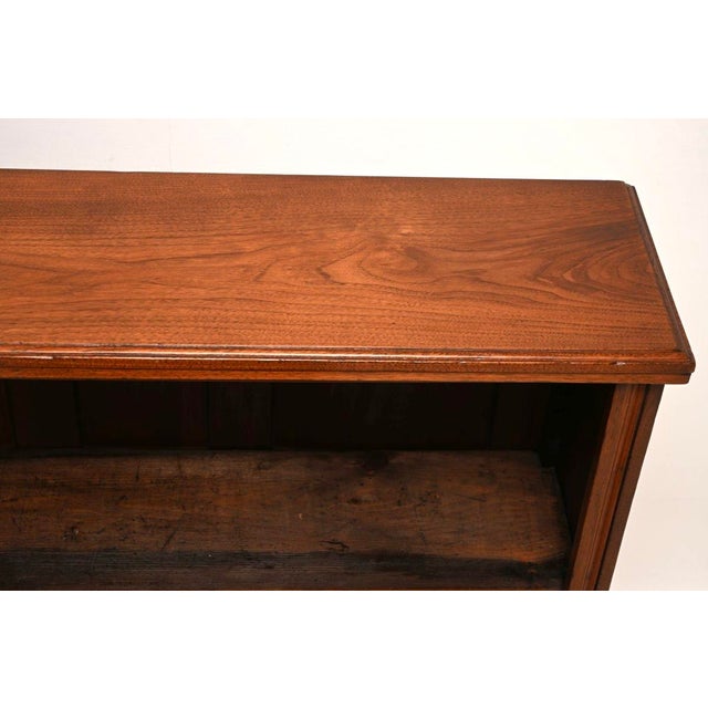 Brown Antique Victorian Open Bookcase, 1860 For Sale - Image 8 of 11