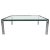 Large Dutch Metaform Steel & Glass Coffee Table attributed to Hank Kwint, 1970 For Sale