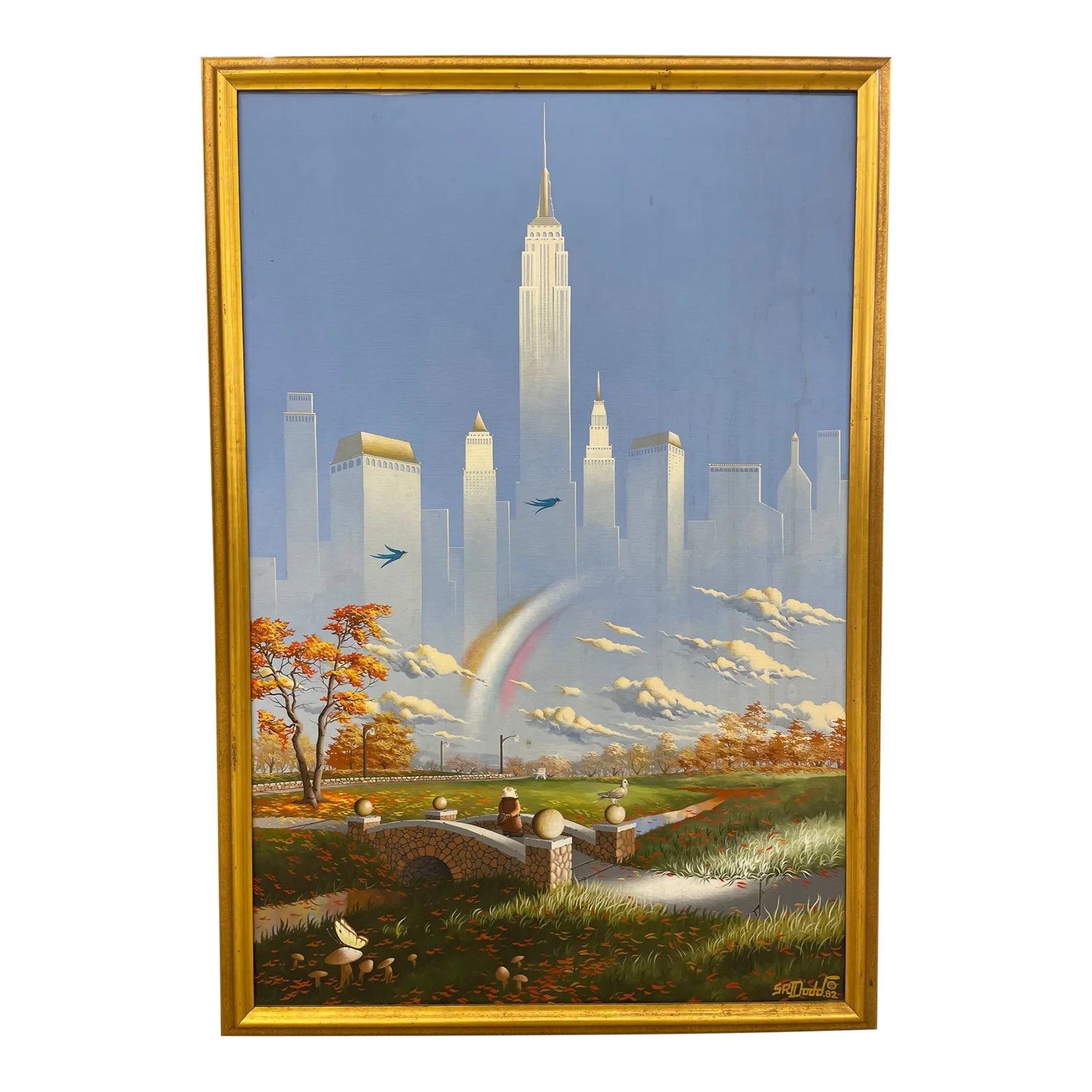 Framed Steve R. Dodd Sci-Fi Fantasy Illustration Painting | Chairish