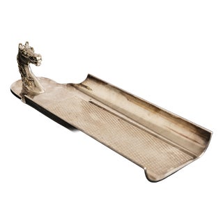 Desk Tray with Horse Head by Hermès Paris, France, 1960s For Sale