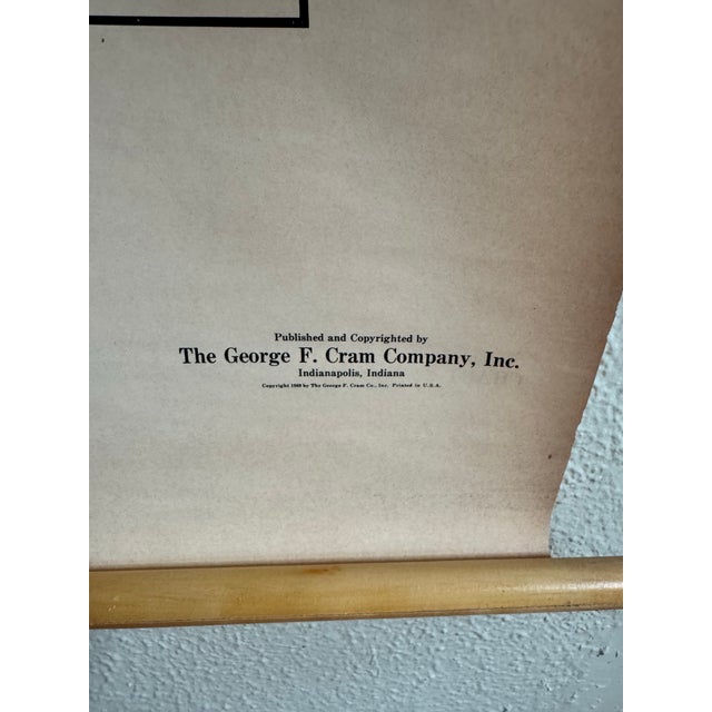 Vintage 1969 Typing Instruction Pull-Down Chart – Secretary School Poster -- Poster I For Sale - Image 4 of 8