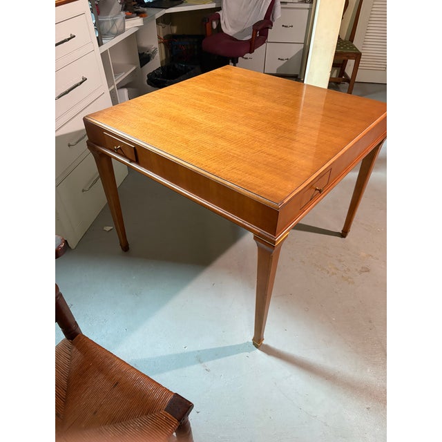 Early 21st Century Attributed Hickory Chair Julien Game Table For Sale - Image 5 of 8