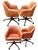 Mid-Century Modern Elevate Your Workspace: Set of 4 West Elm Helvetica Genuine Leather Chairs For Sale - Image 3 of 10