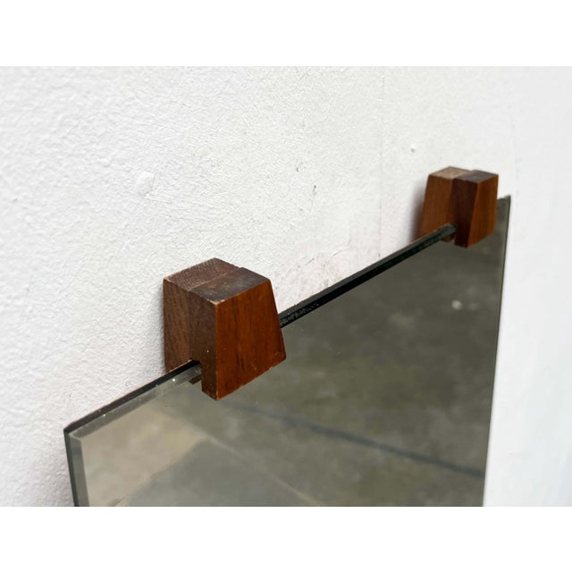 Mid-Century Modern German Teak Wall Mirror, 1960s For Sale - Image 14 of 18