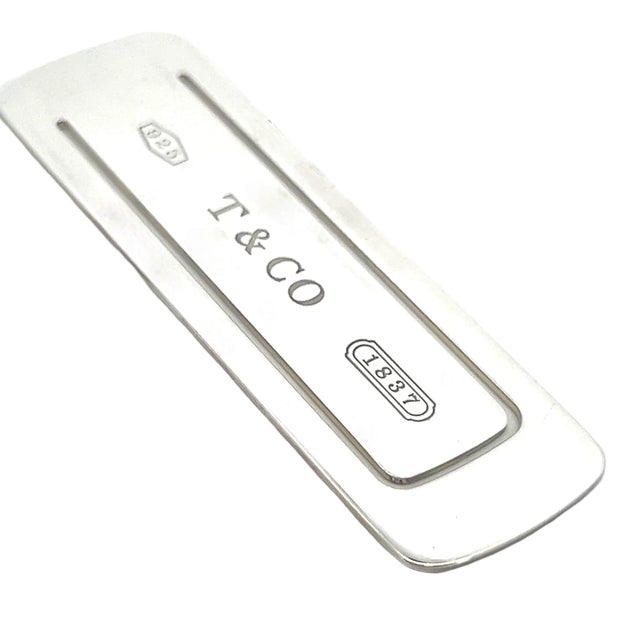 Silver Tiffany & Co Estate T & Co "1837" Bookmark Silver For Sale - Image 8 of 9