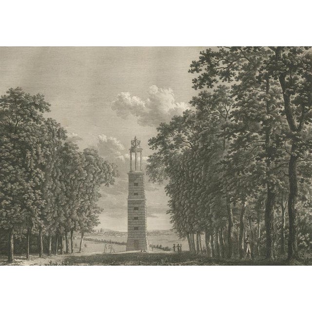 Louis-Pierre Baltard, View of the Lantern of Demosthenes at Saint-Cloud, Paris, 1803, Engraving For Sale - Image 4 of 9