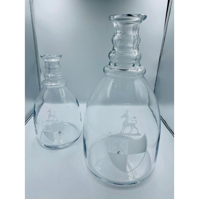 Late 20th Century Williamsburg Coat of Arms Large-Scale Decanter Set For Sale - Image 12 of 12