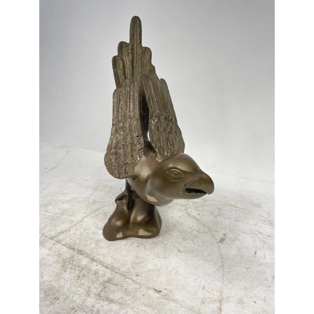 Parrot Statue in Gilded Bronze, 1950s For Sale - Image 3 of 12