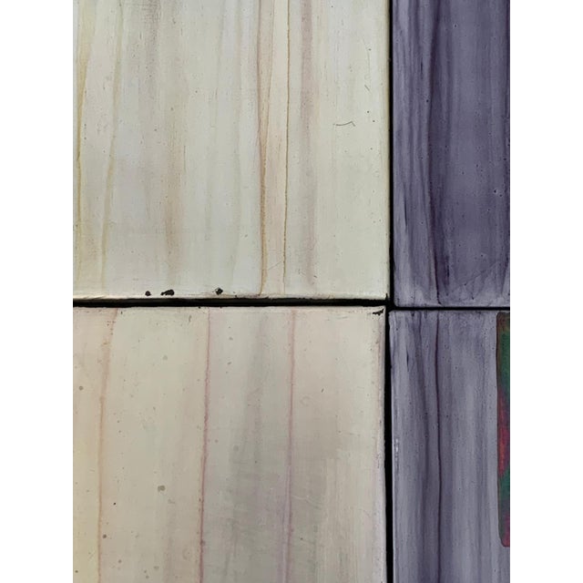 Iridescent Polychrome Abstract Panels in Metal, 1980s, Set of 8 For Sale - Image 13 of 17