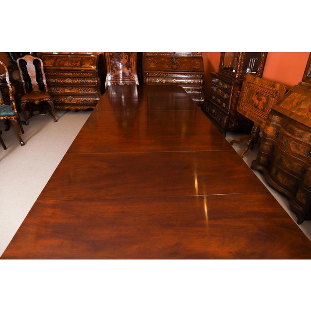 Vintage 3 Pillar Dining Table and Chairs by William Tillman, 1980s, Set of 13 For Sale - Image 10 of 18