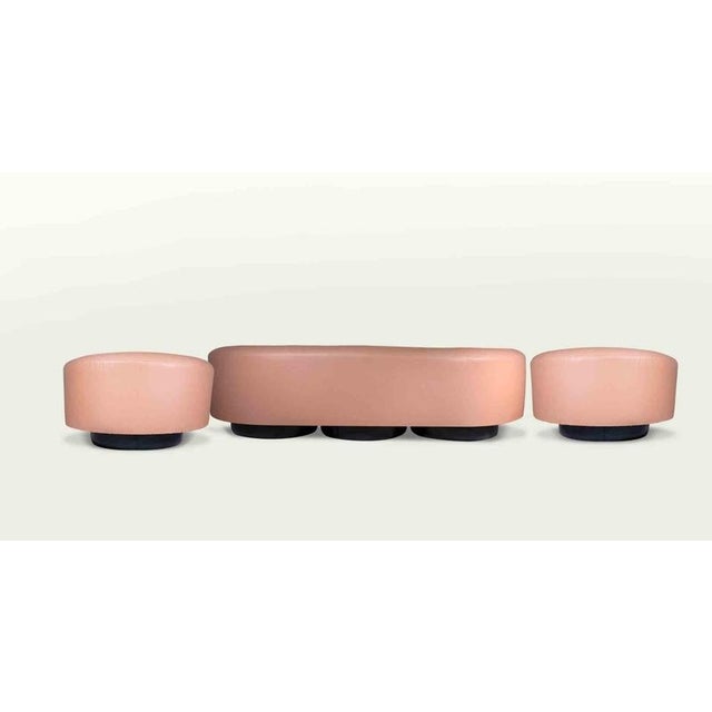 Wood Vintage Sofa and Armchairs, Italy, 1960s, Set of 3 For Sale - Image 7 of 10