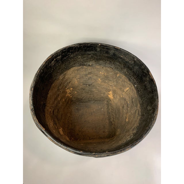 Early 20th Century Early 20th Century Indian Mud Basket For Sale - Image 5 of 7