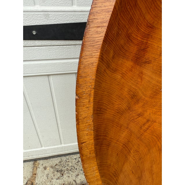 Wood Monumental Farmhouse Dough Bowl – 40 Inches Round For Sale - Image 7 of 10