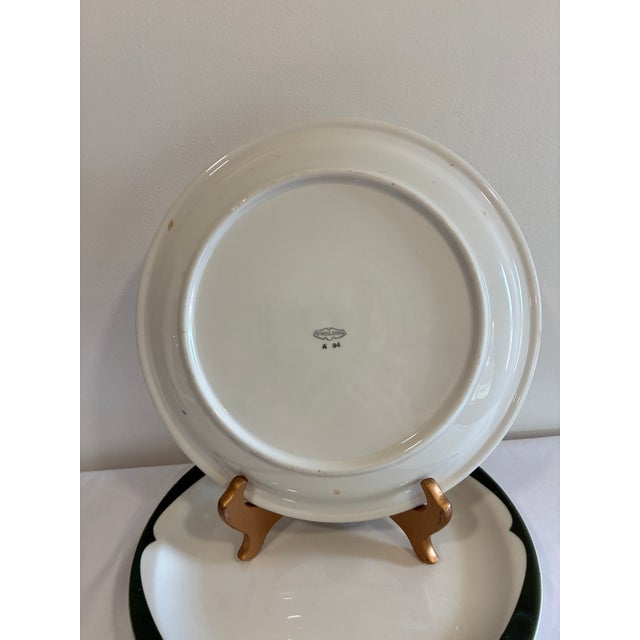 Vintage McNicol China Green Rim Restaurant Ware Plates, Set of 3 For Sale - Image 13 of 13