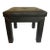 Mid 20th Century Faux Leather Black Parsons Style Stool For Sale