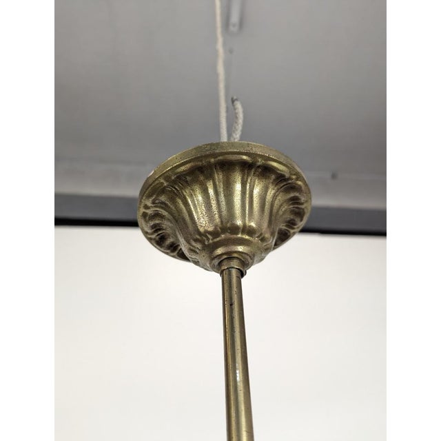 Traditional Empire Black and Gilt Chandelier, France For Sale - Image 3 of 7