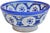 Ceramic Mid 20th Century Handmade Moroccan Ceramic Bowl With Blue Hues For Sale - Image 7 of 9