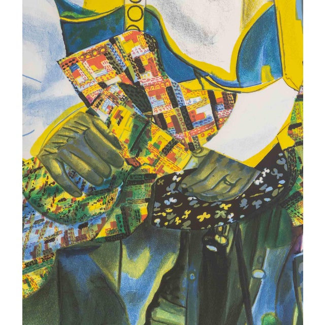 Paper Romare Bearden "Mecklenburg Autumn", 1979 For Sale - Image 7 of 11