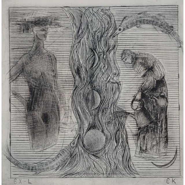 Contemporary Ewa Kutylak, A River, Mezzotint and Drypoint on Paper, 2012 For Sale - Image 3 of 3