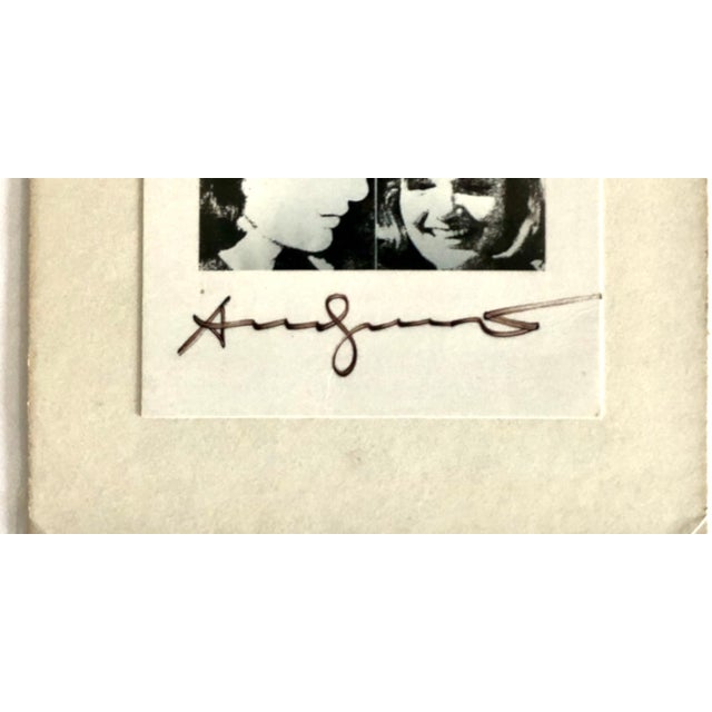 Paper Andy Warhol-Signed Ephemera for Jacqueline Kennedy 3 For Sale - Image 7 of 8