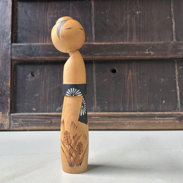 1960s Vintage Sōsaku Kokeshi by Suigai Sato, Japan, 1960s For Sale - Image 5 of 10