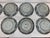 Antique Blue and White Plates - Collection of 12 - 7" X 7" Round - Scalloped Edge - End Edo or Beginning Meiji For Sale - Image 13 of 18