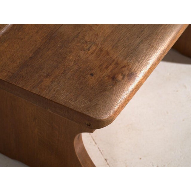 Bench in Oak, Central Europe, 1940 For Sale - Image 3 of 9