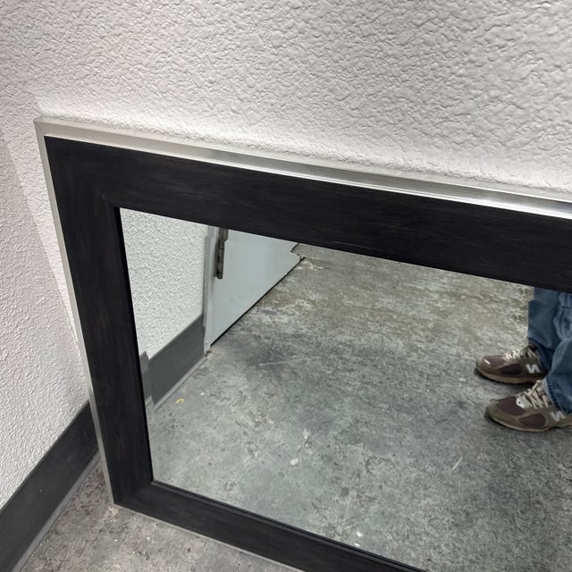 Bp Industries Contemporary Framed Wall Mirror For Sale - Image 10 of 12