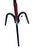 Adjustable Floor Lamp in Metal Covered with Burgundy Leather by Jacques Adnet, 1950 For Sale - Image 4 of 10