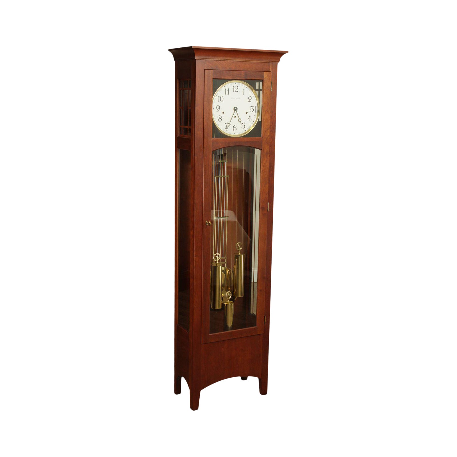 Ethan Allen "American Impressions" Cherry Grandfather Clock Chairish