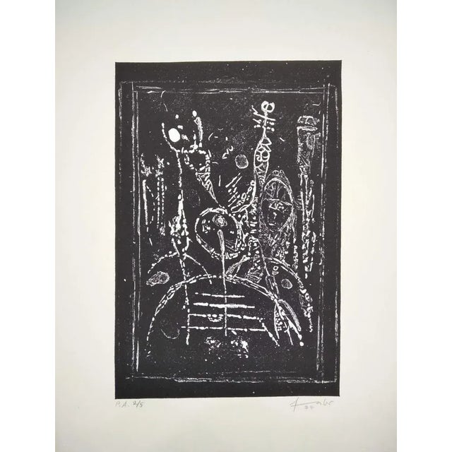 Black Will Faber, Untitled, 1974, Lithograph For Sale - Image 8 of 8