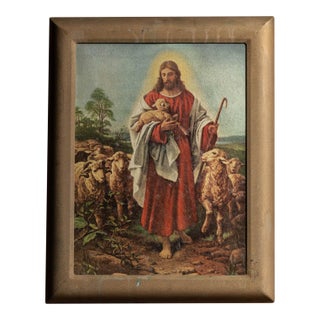 The Good Shepherd | Lighted Plastic Funeral Home Art Display For Sale