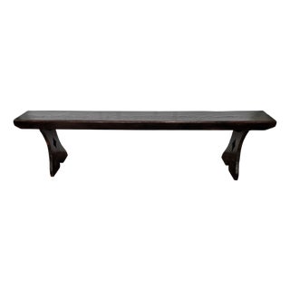 Italian Antique Wooden Bench, 1890s For Sale