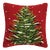 Christmas Tree Hook Pillow 16" x 16" For Sale