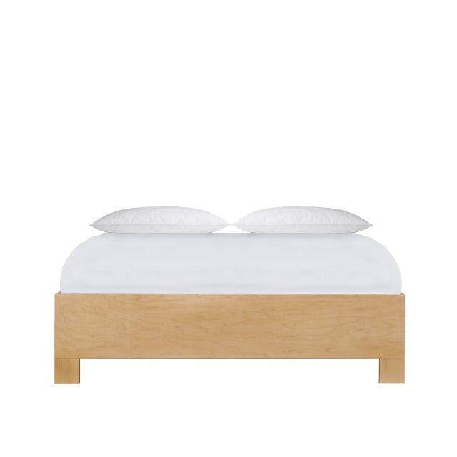 Wood Tiffany Platform Bed King - Natural For Sale - Image 7 of 10