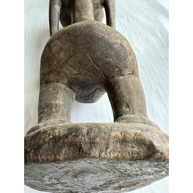 Antique African Carved Wood Fertility Statue For Sale - Image 10 of 13