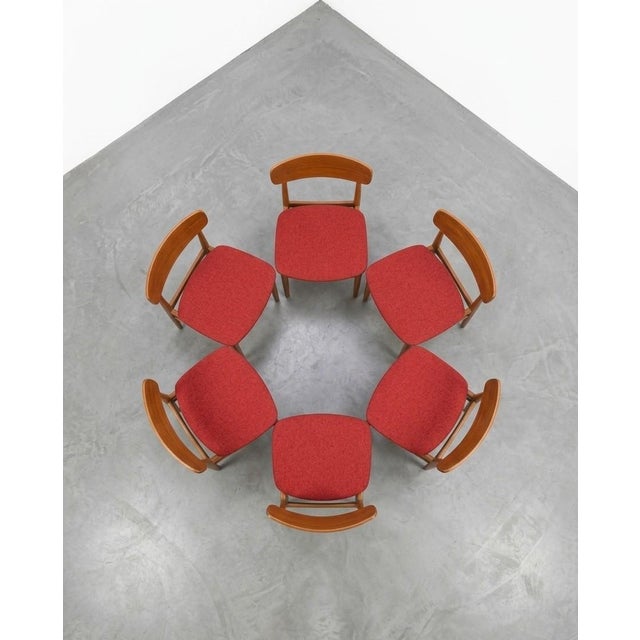 6 Scandinavian Teak Farstrup Chairs, Model 210, 1960s. Stunning set of 6 vintage Danish dining chairs (Model 210),...